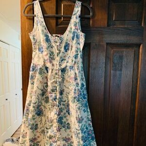 J crew poplin dress in English Garden